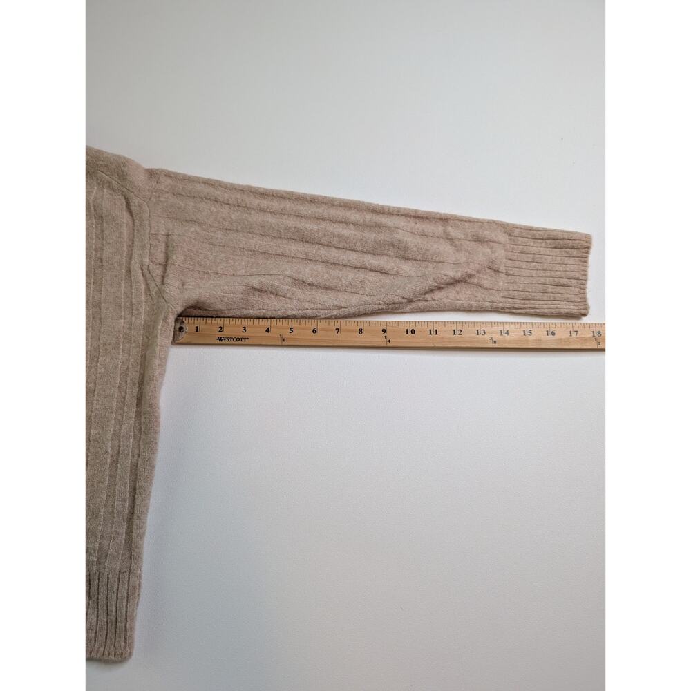 J Crew Size Medium Ribbed mockneck sweater in Supersoft yarn Womens Camel - Picture 8 of 12